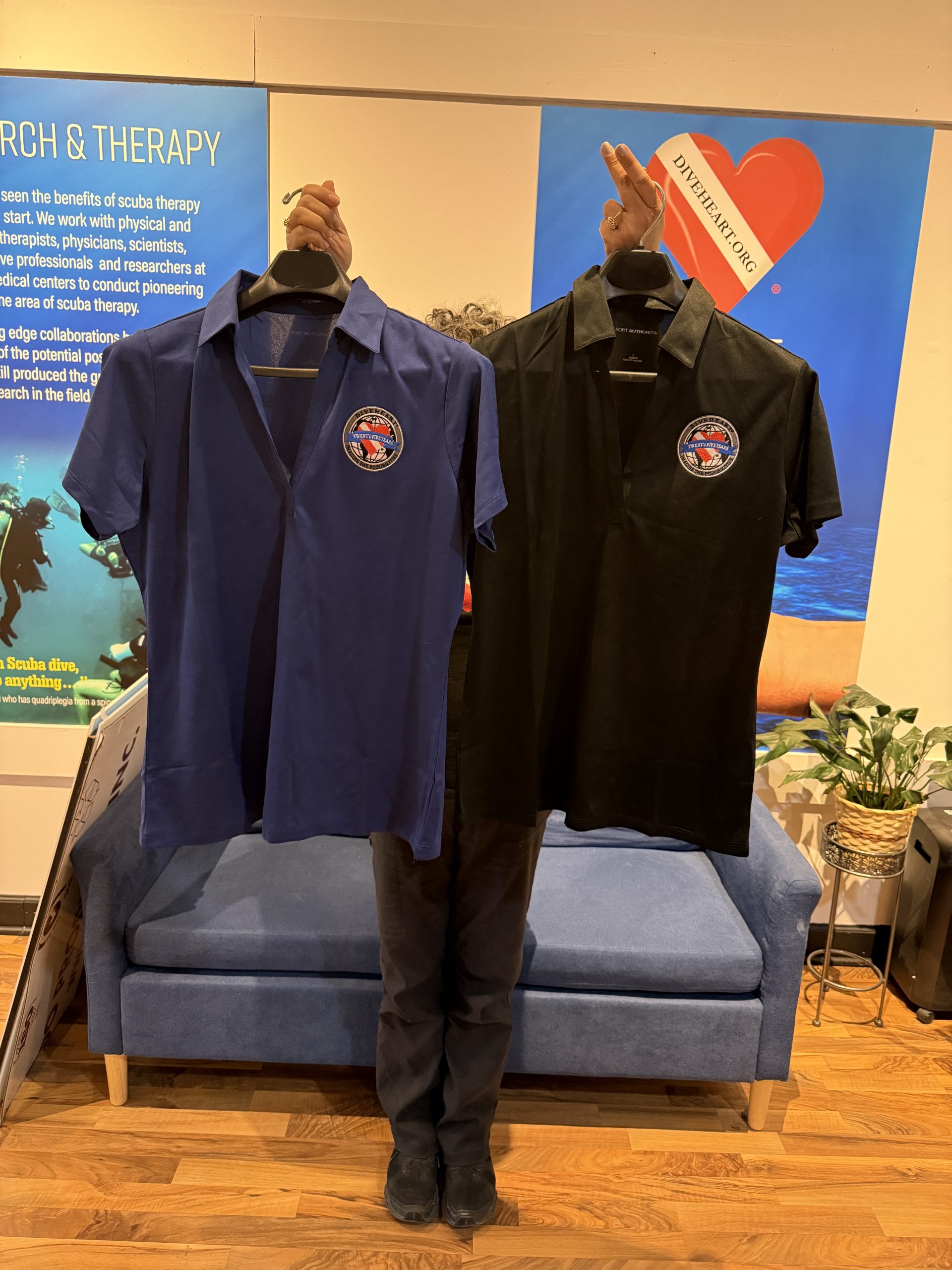 Diveheart Limited Edition 25th Anniversary Women's Polo Shirt